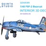 Quinta studio QD48399 F8F-2 Bearcat (Academy) 1/48