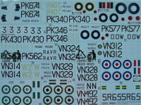 4+ Publications DMG-72001 1/72 Decals Vickers-Supermar.Spitfire F Mk.22/24