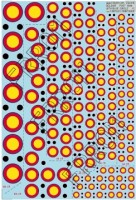Frrom-Azur FROX15 Belgian roundels post 1944 (blue circle) A5 size 1/72