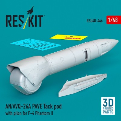 Reskit U48446 AN/AVQ-26A PAVE Tack pod with pilon for F-4 1/48
