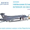 Quinta studio QD48368 Buccaneer S.2 early (Airfix) 3D Декаль интерьера кабины 1/48