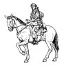 CMK F35208 US mouted soldier in Afganistan 1 fig. +horse 1/35