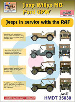 Hm Decals HMDT35030 1/35 Decals J.Willys MB/Ford GPW in RAF service 1
