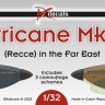 Dk Decals 32040 Hurricane Mk.IIb (Recce)Far East (3x camo) 1/32