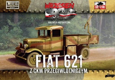 First To Fight FTF-72017 Польский Fiat 621 с зенитным пулеметом 1/72