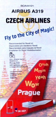 BOA Decals 44121 Декали Airbus A319 Czech Airlines (REV) 1/144