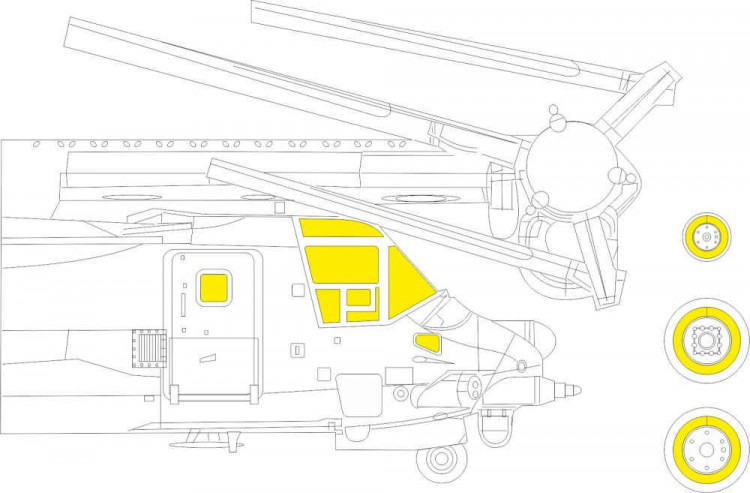 Eduard EX774 Mask MV-22 TFace (HOBBYB) 1/48