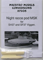 Maestro Models MMCK-7208 1/72 Night recce pod MSK for SH37/SF37 Viggen