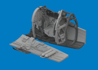 Eduard 672436 BRASSIN Spitfire Mk.Vb cockpit PRINT (EDU) 1/72