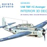 Quinta studio QD48359 TBF-1 Avenger (Academy) 1/48