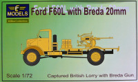 LF Model 75003 Ford F60L Old cab with Breda 20mm 1/72