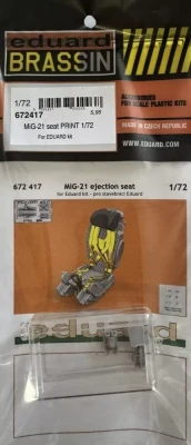 Eduard 672417 BRASSIN MiG-21 seat PRINT (EDU) 1/72