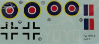 LF Model C7296 Decals Captured Fw190F - Part II. (REV/HAS) 1/72
