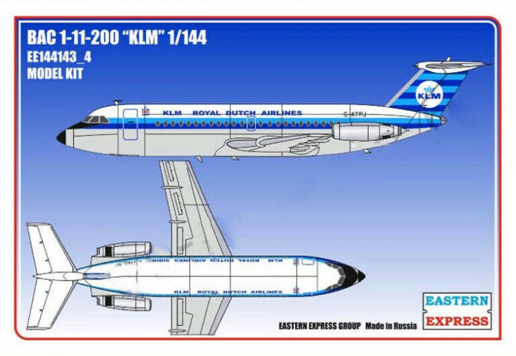Восточный Экспресс 144143-4 BAC 1-11-200 KLM (Limited Edition) 1/144