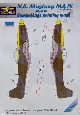 LF Model M4845 Mask N.A. Mustang Mk.IV RAF (TAM/HAS) 1/48
