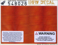 HGW 548026 Dark Wood (transparent) декаль 1/48