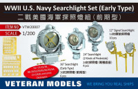 Veteran models VTW20007	WWII U.S. NAVY SEARCHLIGHT SET (EARLY TYPE) 1/200