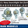 Veteran models VTW20007	WWII U.S. NAVY SEARCHLIGHT SET (EARLY TYPE) 1/200
