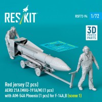 Reskit RSF72-094 Red jersey (2 pcs.) AERO 21A (MHU-191A/M) 1/72