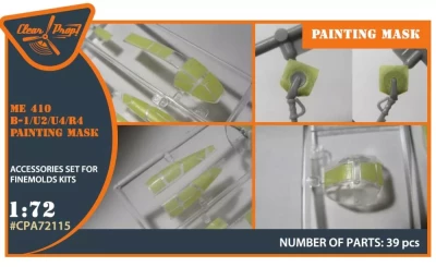 Clear Prop CPA72115 Me-410 B-1/U2/U4/R4 painting mask (FINEM) 1/72