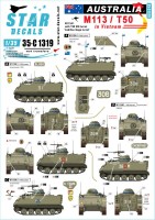 Star Decals 35-C1319 Australia in Vietnam # 4. Aussie M113 with T50 turret. VIEW 1/35