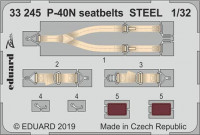 Eduard 33245 1/32 P-40N seatbelts STEEL (TRUMP)