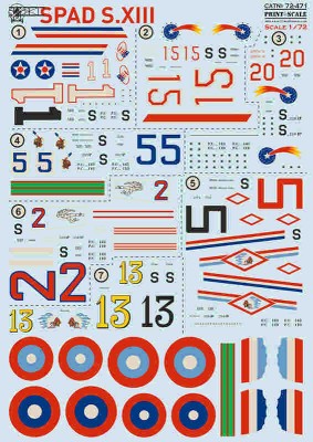 Print Scale C72471 SPAD S.XIII (wet decal) 1/72