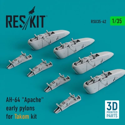 Reskit RSU35-0042 AH-64 'Apache' early pylons (TAKOM) 1/35