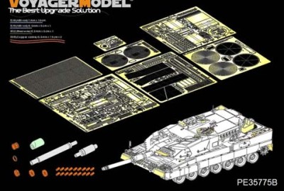 Voyager Model PE35775B Leopard 2A5 Basic (Ver.B Gun barrel Include)(TAMIYA 35242) 1/35