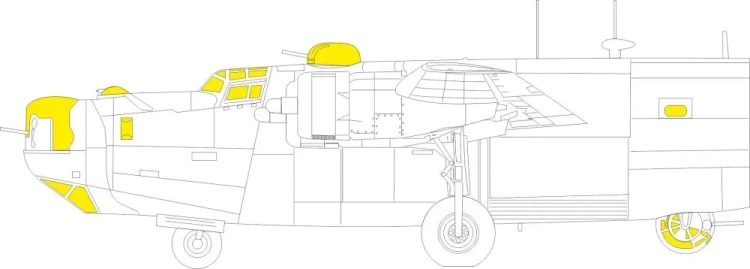 Eduard CX667 Mask B-24H (AIRF) 1/72