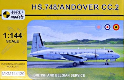 Mark 1 Models MKM-144120 HS.748/ANDOVER CC.2 British&amp;Belgian Service 1/144