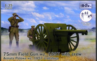 IBG Models 35059 75mm Field Gun wz.1897 with crew 1/35