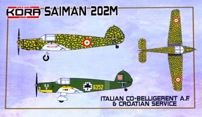 Kora Model KPK72093 Saiman 202M Italian Co-Bellig.AF &amp; Croatia S. 1/72