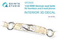 Quinta Studio QR32029 WWI немецкие ремни для бомбардировщиков 1/32