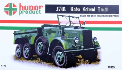 Hunor Product 72055 37M Raba Botond Truck (resin kit &amp; PE parts) 1/72