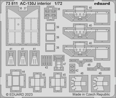 Eduard 73811 SET AC-130J interior (ZVE) 1/72
