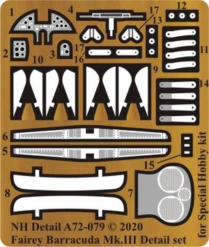 NH Detail NHA72-079 Fairey Barracuda Mk.II Detail Set 1/72
