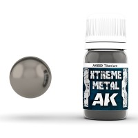 AK Interactive AK-00669 Акриловый металлик XTREME METAL Титан 30 мл