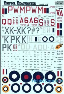 Print Scale 72-082 Bristol Beaufighter 1/72