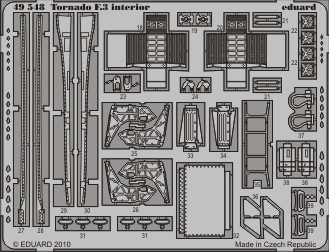 Eduard 49548 Tornado F.3 interior S.A.