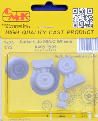 CMK 7478 Junkers Ju 88A/C early - wheels (REV) 1/72