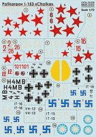 Print Scale 72-338 Polikarpov I-153 'Chaika' (wet decals) 1/72