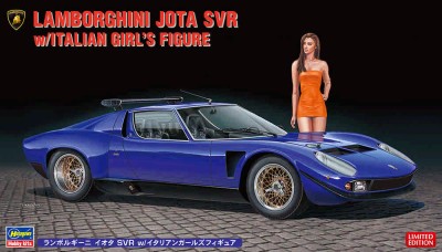 Hasegawa 20472 Lamborghini Jota SVR с фигуркой итальянской девушки (Limited Edition) 1/24