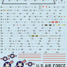 Print Scale 72-428 F-100 Super Sabre. Technical stencils 1/72