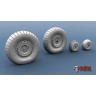 ЭВМ RS48110 Як-7 колеса шасси (для грунтовых аэродромов) 1/48