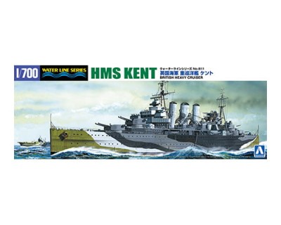 Aoshima 67390 Британский тяжелый крейсер KENT 1/700