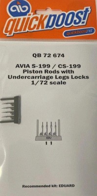 QuickBoost QB72674 S-199/CS-199 Piston rods w/ undercarr.legs 1/72