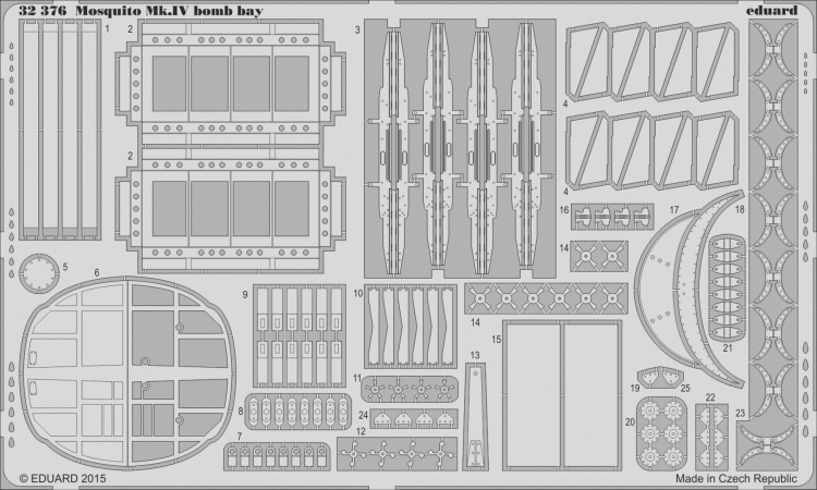 Eduard 32376 Mosquito Mk.IV bomb bay 1/32