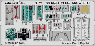 Eduard 73649 SET MiG-25RBT (ICM)