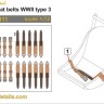 Metallic Details MDP72011 Japan seat belts WWII type 3 1/72